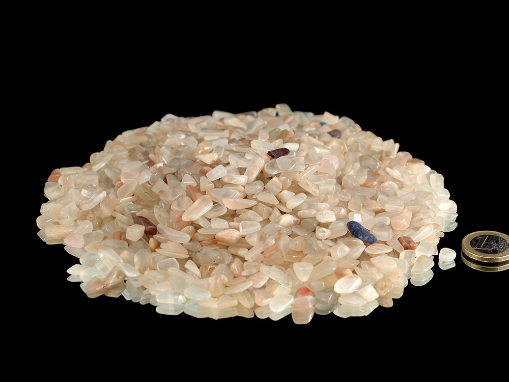 Moonstone Tumbled Stones Mini- 1 lb