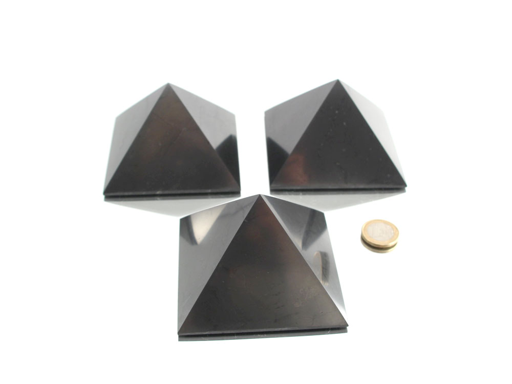 Shungite Pyramid - 3+ In - 1 pc