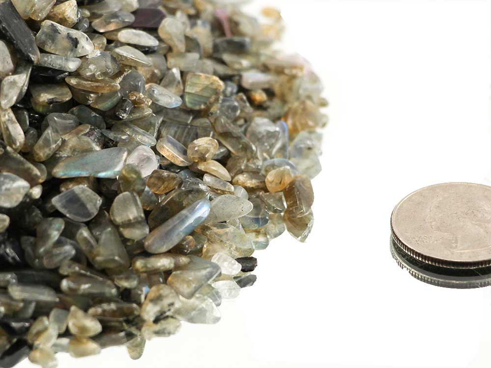 Labradorite Tumbled Stones Micro - 1 lb Labradorite Tumbled Stones Micro - 1 lb