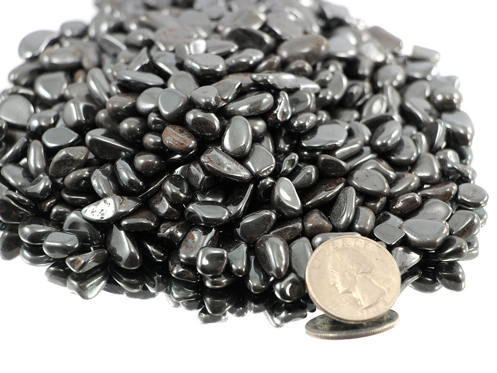 Hematite Tumbled Stone Mini - 1 lb Hematite Tumbled Stone Mini - 1 lb