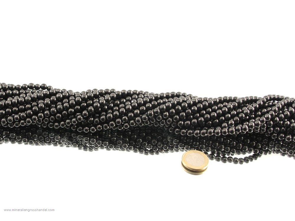 Shungite Bead Strand 6 mm - 1 pc