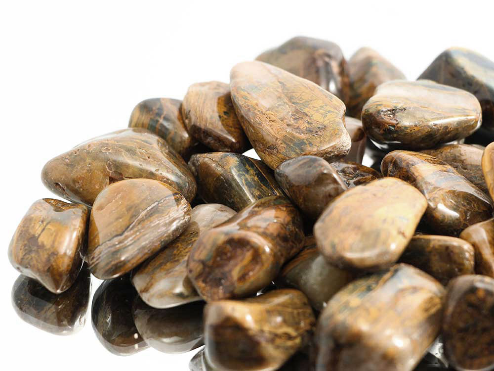 Nellite/Lion Skin Tumbled Stones - 1lb Nellite/Lion Skin Tumbled Stones - 1lb