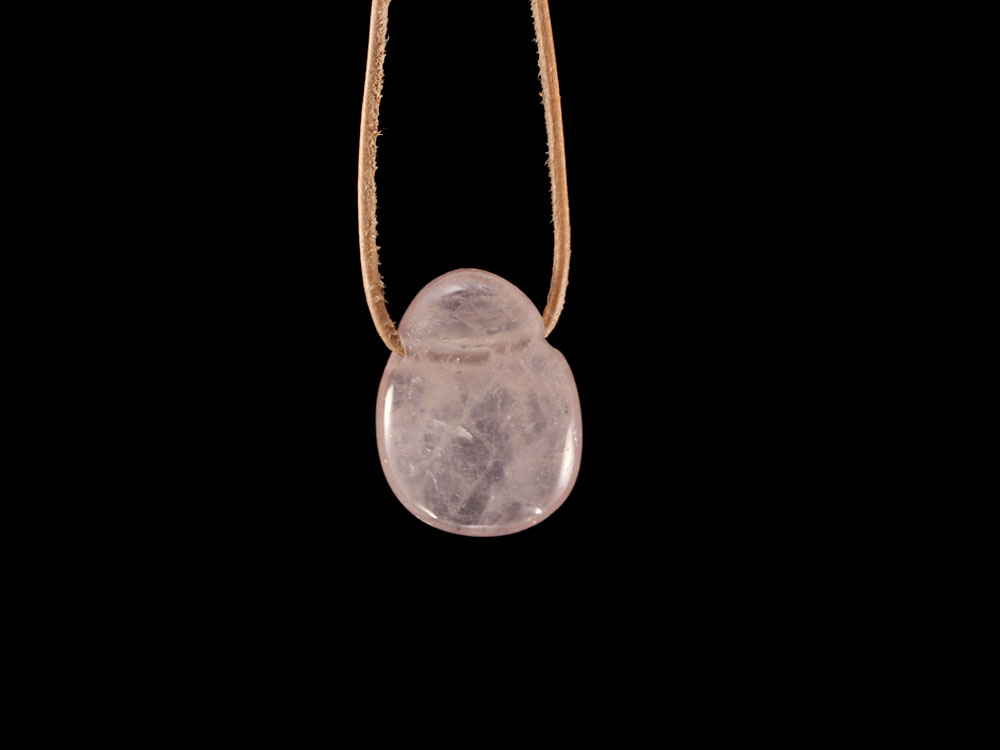 Rose Quartz Drop Bead Pendant Rose Quartz Drop Bead Pendant