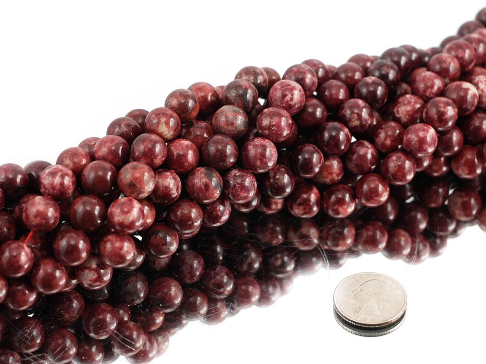 Thulite Bead Strand 12 mm - 1 pc Thulite Bead Strand 12 mm - 1 pc