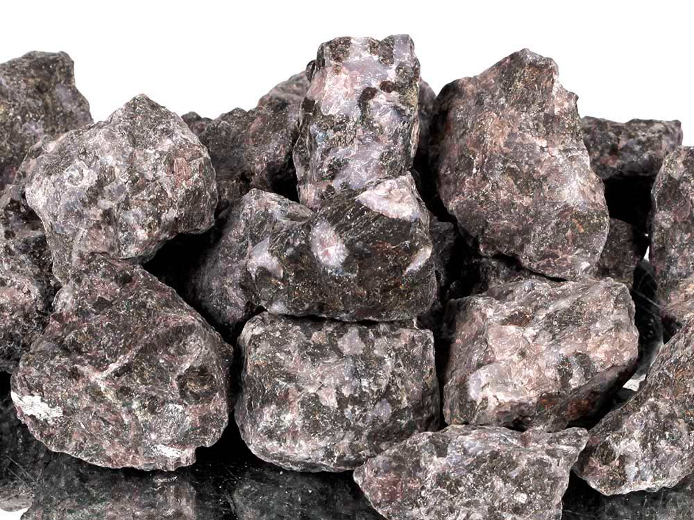 Indigo Gabbro small rough stones - 1lb Indigo Gabbro small rough stones - 1lb
