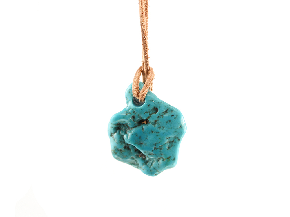 Natural Turquoise Freeform Pendant - Small Natural Turquoise Freeform Pendant - Small