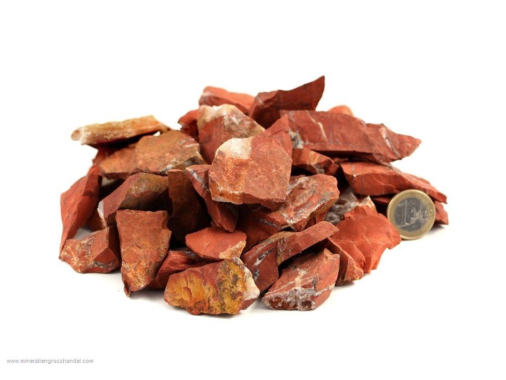 Red Jasper Small Rough Stones - 1 lb
