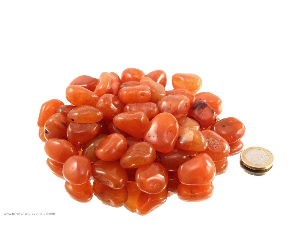 Carnelian Tumbled Stones - 1 lb