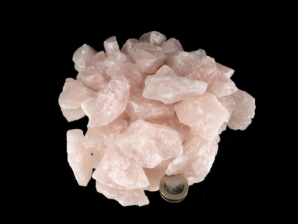 Rose Quartz Small Rough Stones (1-2 in) - 1 lb