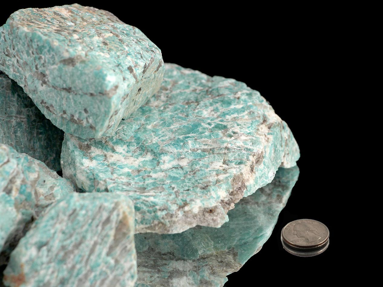 Amazonite Rough Stone A Grade - 1 lb Amazonite Rough Stone A Grade - 1 lb