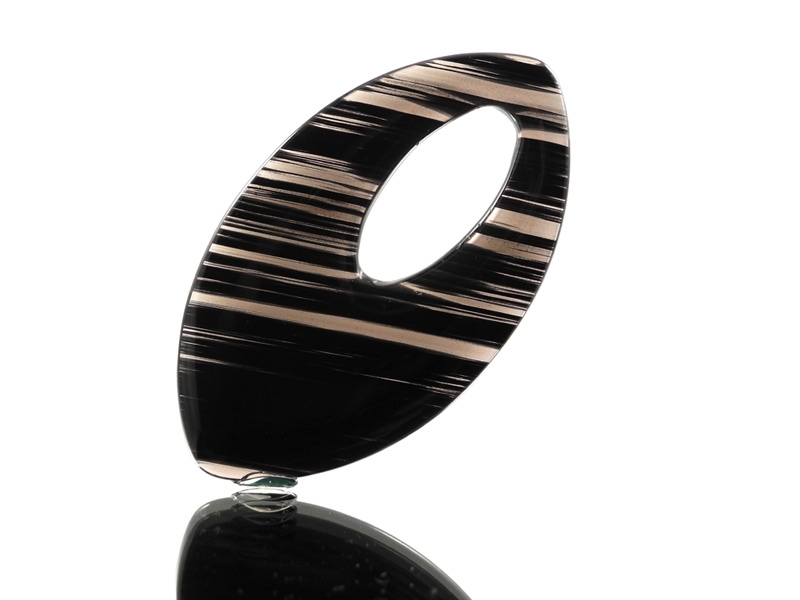 Midnight Lace Obsidian Pendant 'Marquise' Midnight Lace Obsidian Pendant 'Marquise'