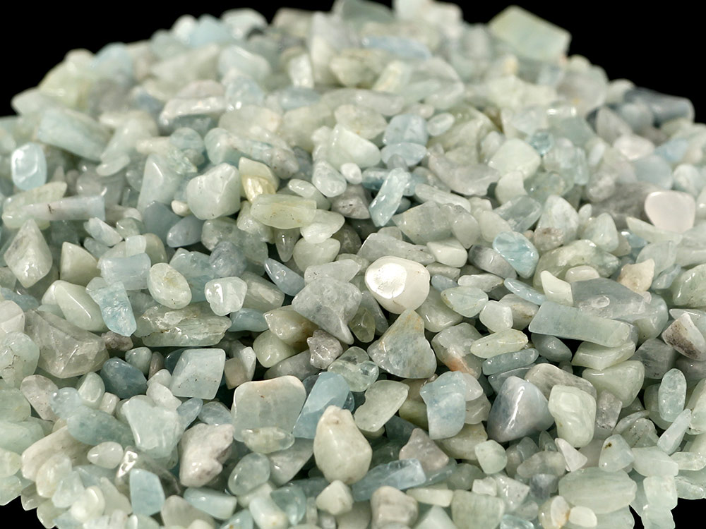Aquamarine Tumbled Stones Micro - 1 lb Aquamarine Tumbled Stones Micro - 1 lb
