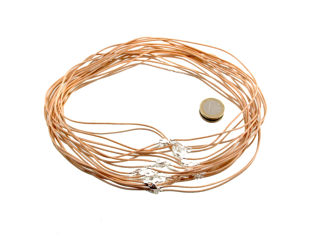 Leather Cord With Clasp - Black or Tan Leather Cord With Clasp - Black or Tan