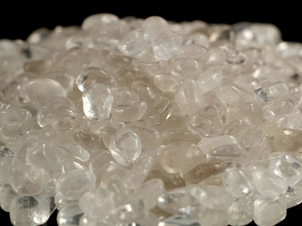 Rock Crystal / Quartz Tumbled Stones Mini - 1 lb Rock Crystal / Quartz Tumbled Stones Mini - 1 lb