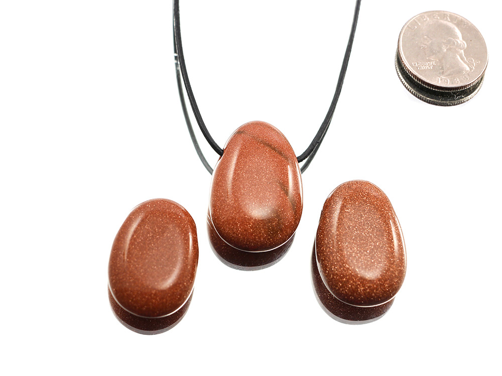Goldstone Drop Bead Pendant Goldstone Drop Bead Pendant