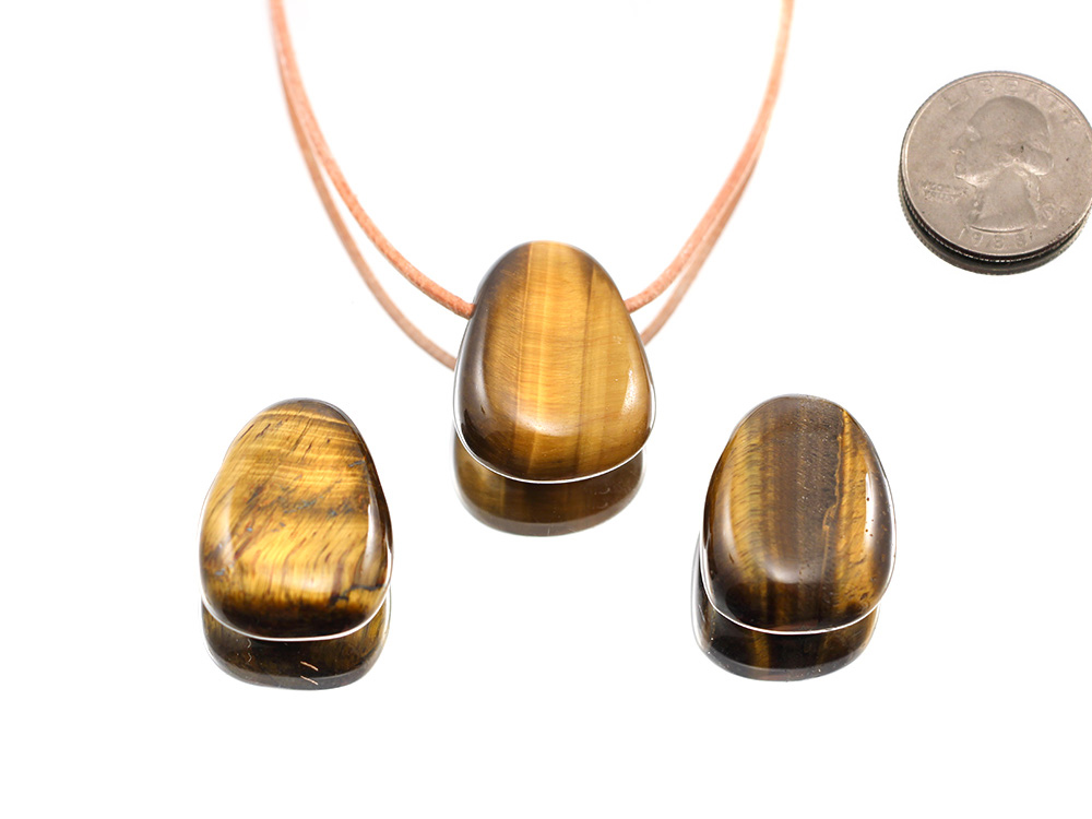 Tiger Eye Drop Bead Pendant
