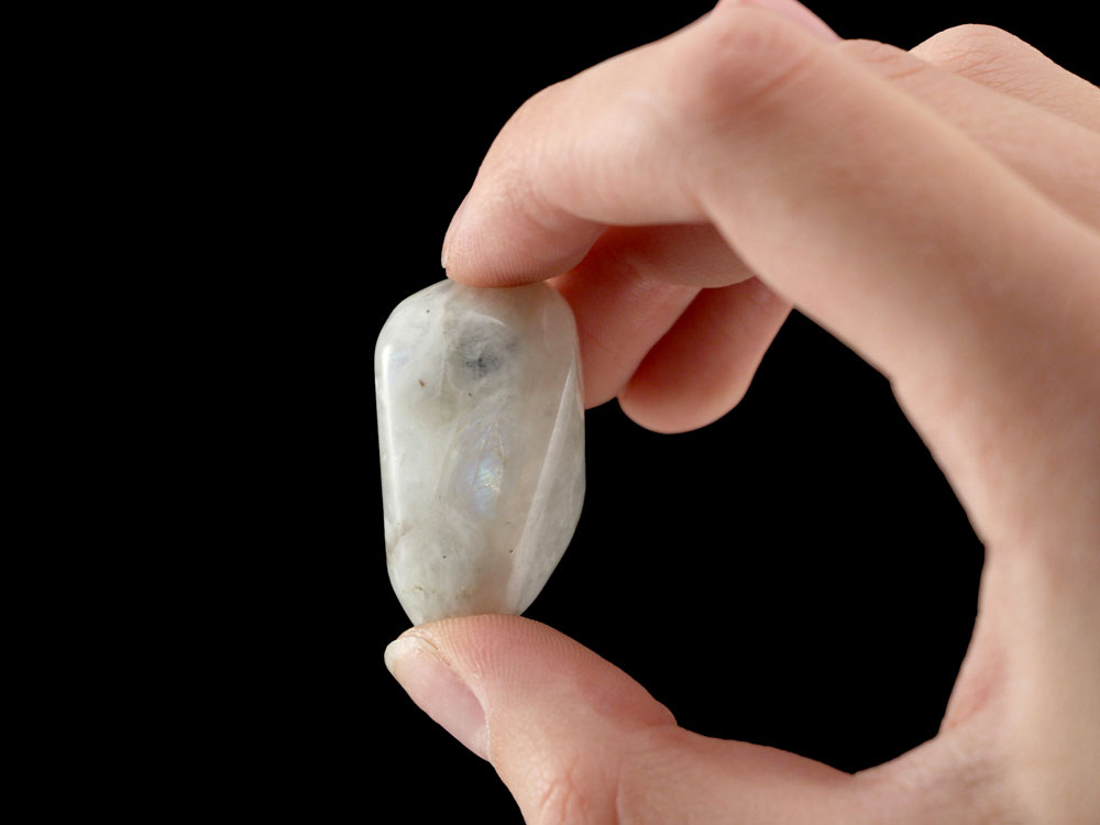 Rainbow Moonstone Tumbled Stones - 1 lb Rainbow Moonstone Tumbled Stones - 1 lb